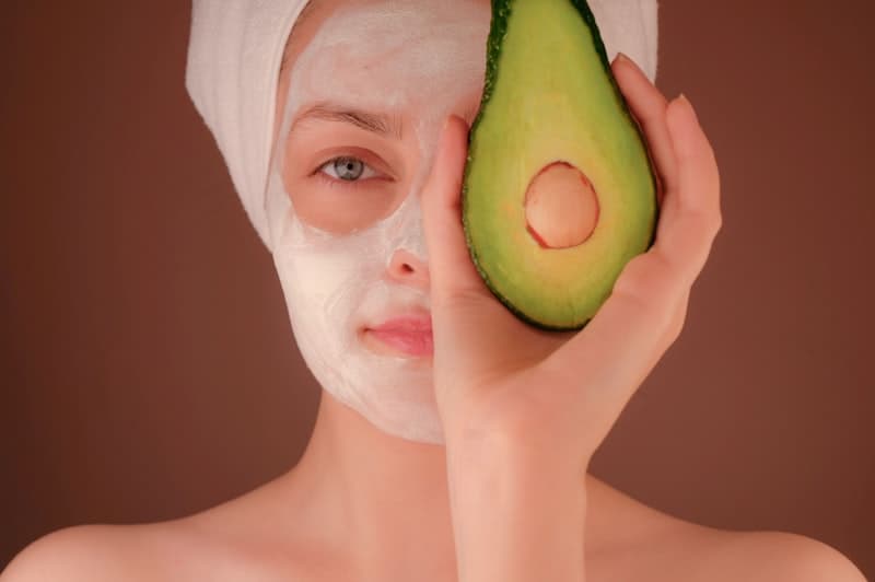 Natural skincare routine products for healthy hydrated skin